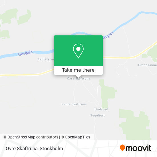 Övre Skäftruna map