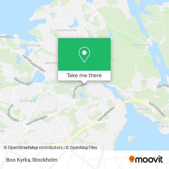 Boo Kyrka map