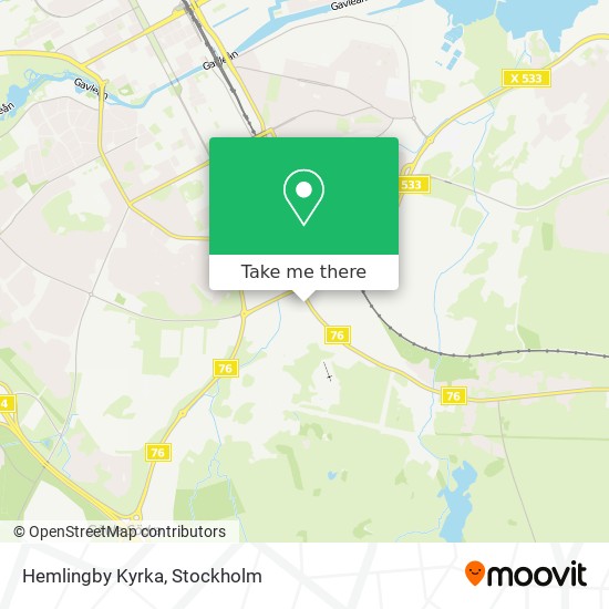 Hemlingby Kyrka map