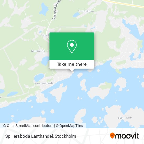 Spillersboda Lanthandel map