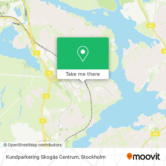Kundparkering Skogås Centrum map