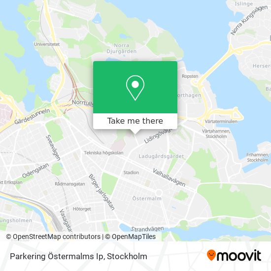Parkering Östermalms Ip map