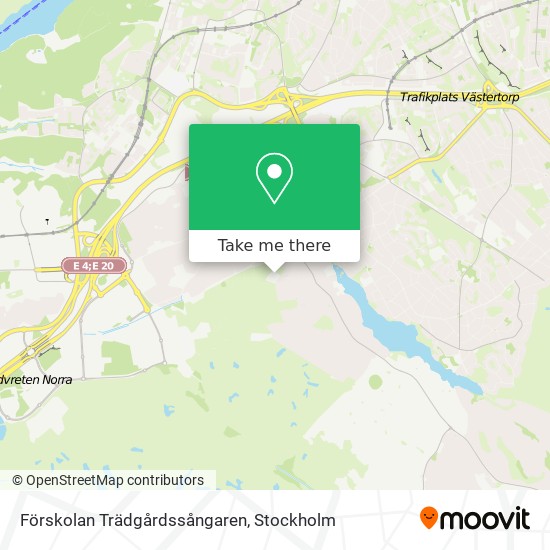 Förskolan Trädgårdssångaren map