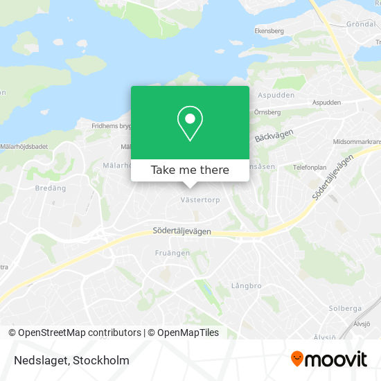 Nedslaget map