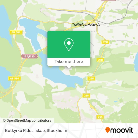 Botkyrka Ridsällskap map