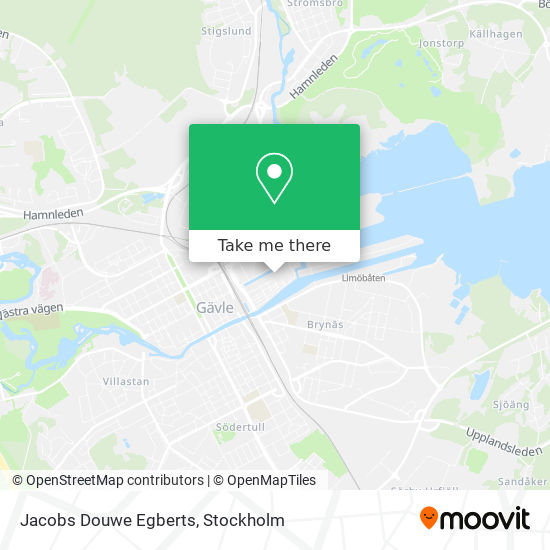 Jacobs Douwe Egberts map