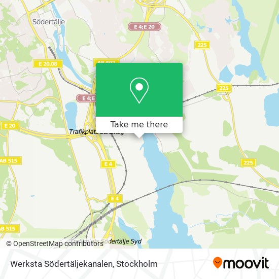 Werksta Södertäljekanalen map