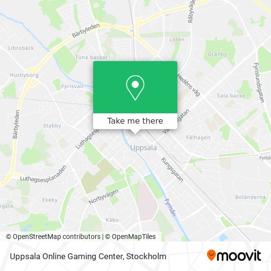 Uppsala Online Gaming Center map