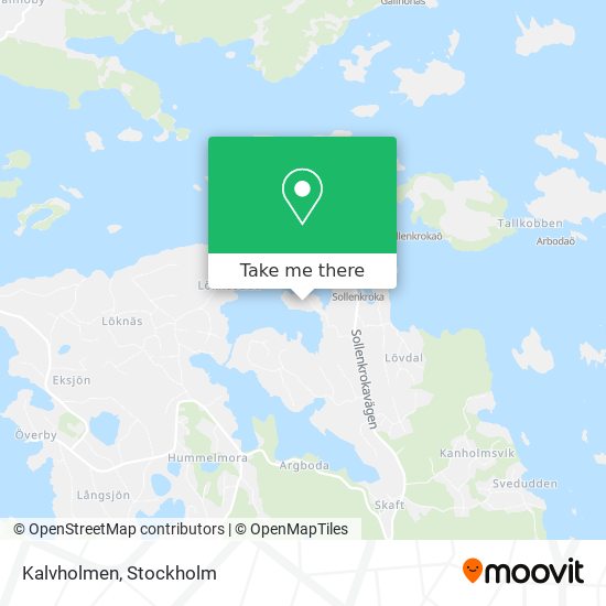 Kalvholmen map