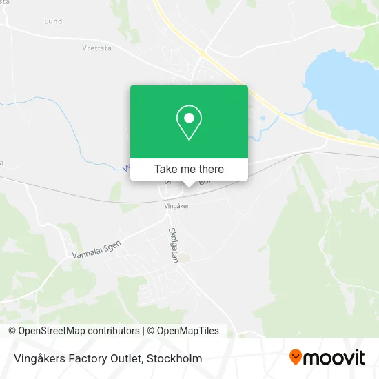 Vingåkers Factory Outlet map