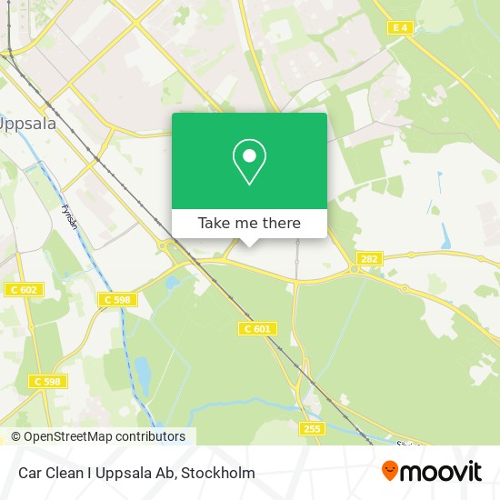 Car Clean I Uppsala Ab map