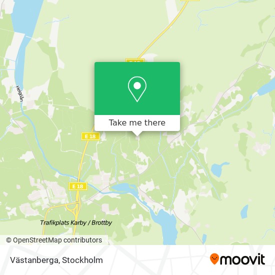 Västanberga map