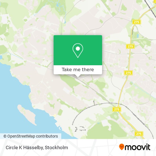 Circle K Hässelby map