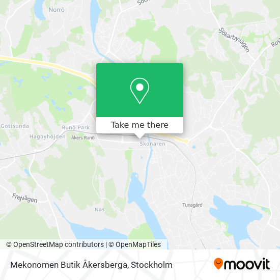 Mekonomen Butik Åkersberga map