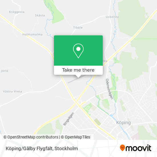 Köping/Gålby Flygfält map