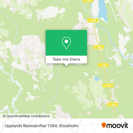 Upplands Runinskrifter 1084 map