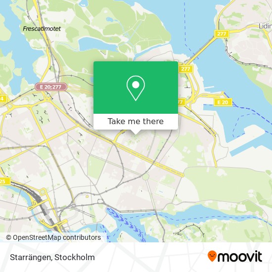 Starrängen map