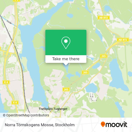 Norra Törnskogens Mosse map