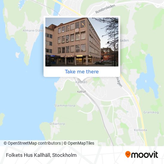 Folkets Hus Kallhäll map
