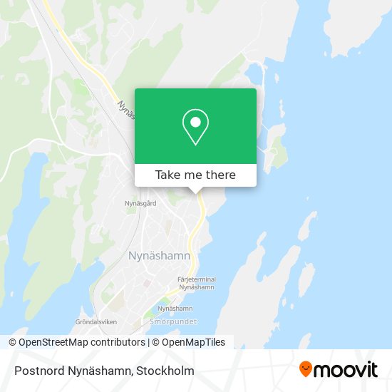 Postnord Nynäshamn map