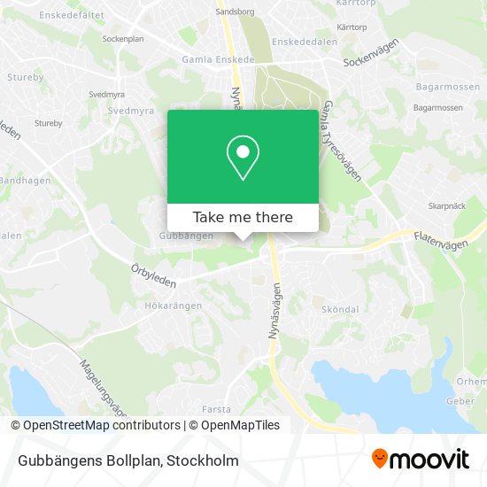 Gubbängens Bollplan map