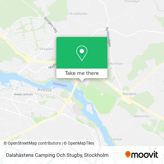 Dalahästens Camping Och Stugby map