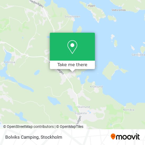 Bolviks Camping map