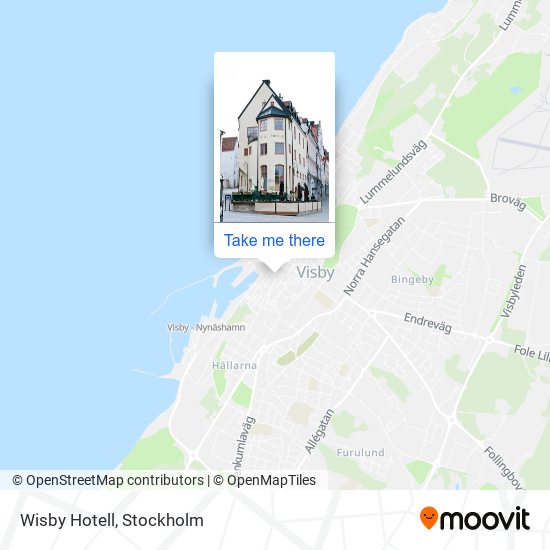 Wisby Hotell map