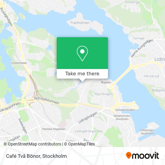 Café Två Bönor map