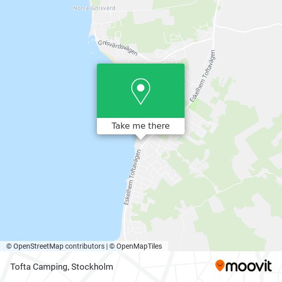 Tofta Camping map