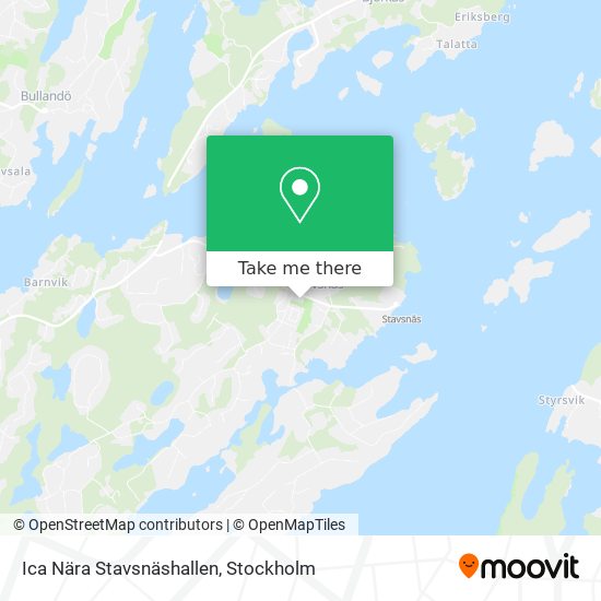 Ica Nära Stavsnäshallen map