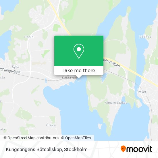 Kungsängens Båtsällskap map