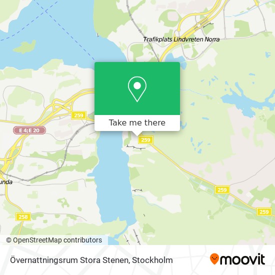 Övernattningsrum Stora Stenen map