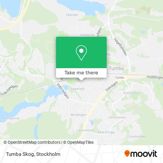 Tumba Skog map