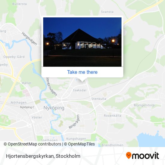Hjortensbergskyrkan map