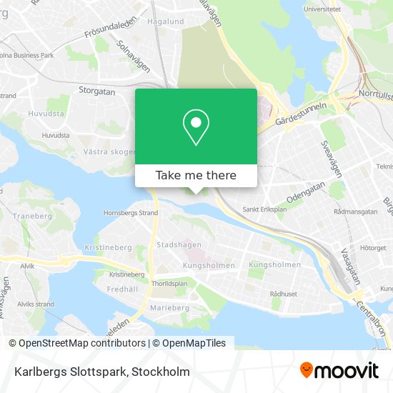 Karlbergs Slottspark map