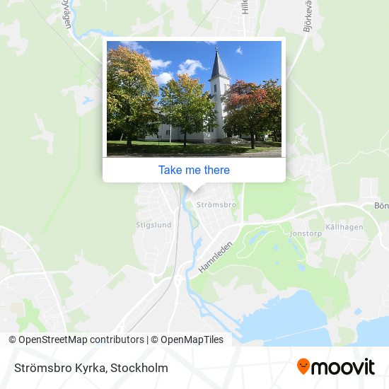 Strömsbro Kyrka map
