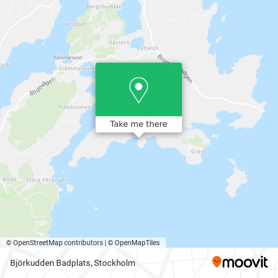 Björkudden Badplats map