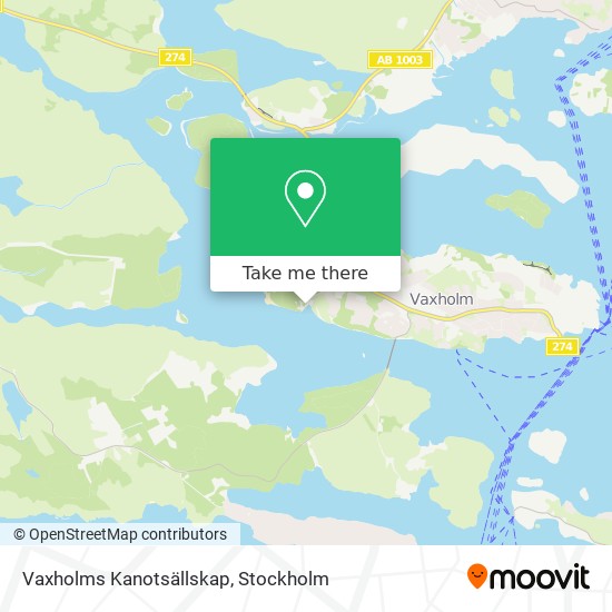 Vaxholms Kanotsällskap map