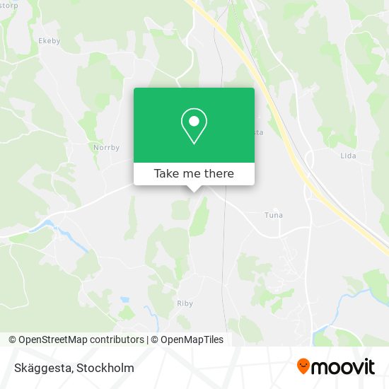 Skäggesta map