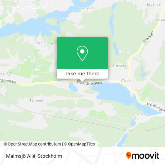 Malmsjö Allé map