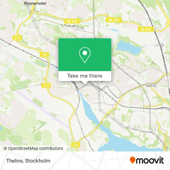 Thelins map