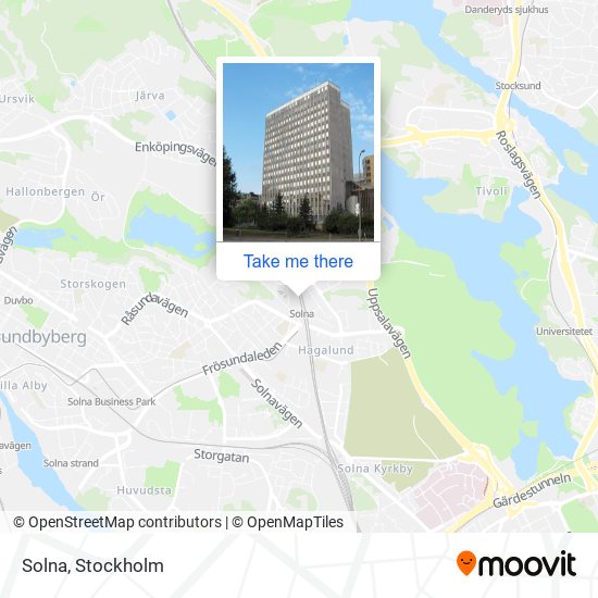 Solna map