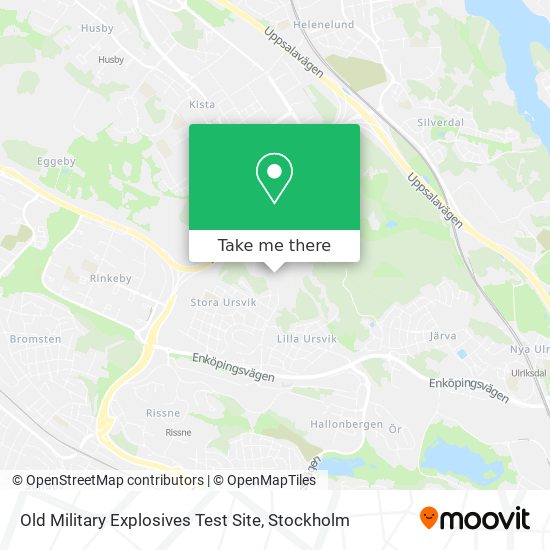 Old Military Explosives Test Site map