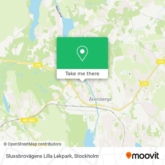 Slussbrovägens Lilla Lekpark map