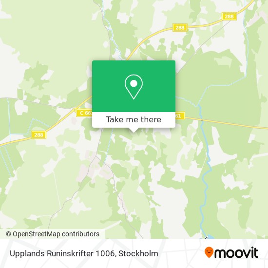 Upplands Runinskrifter 1006 map