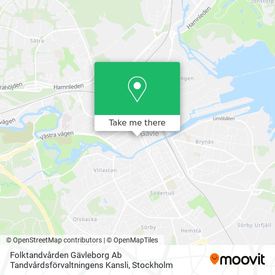 Folktandvården Gävleborg Ab Tandvårdsförvaltningens Kansli map