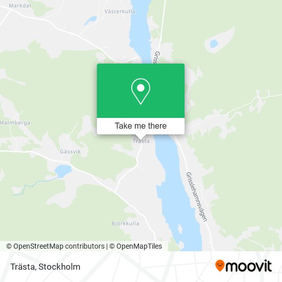 Trästa map