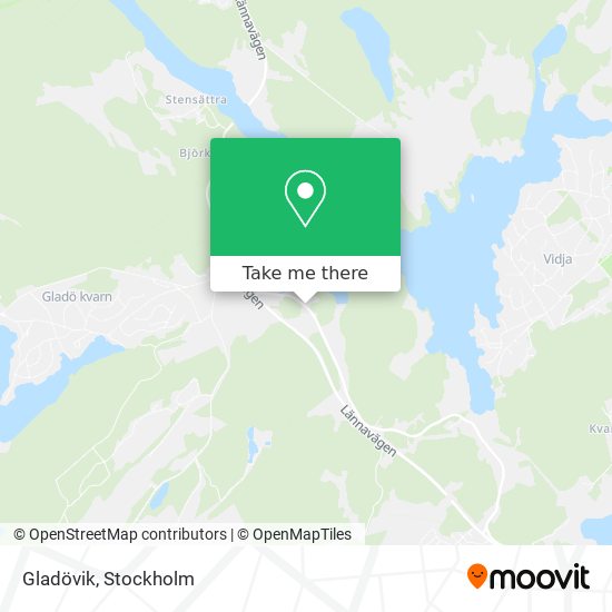 Gladövik map