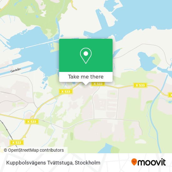 Kuppbolsvägens Tvättstuga map